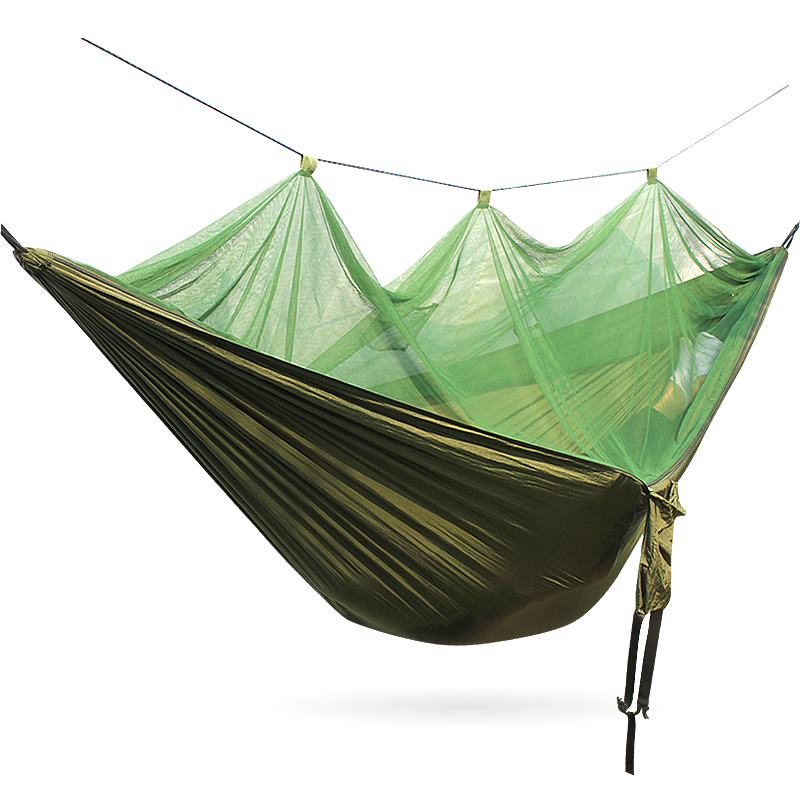 Nylon hammock with mosquito net
