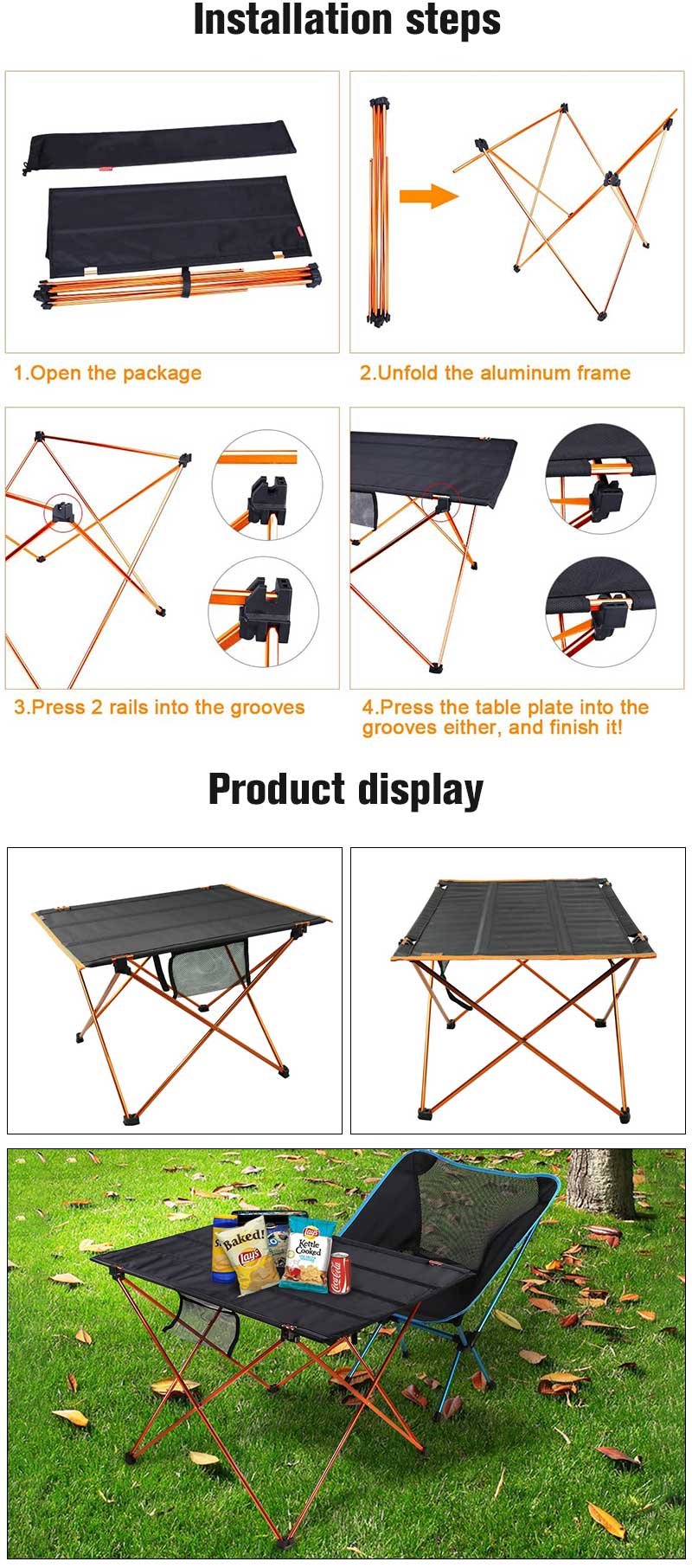 Folding Camp Table