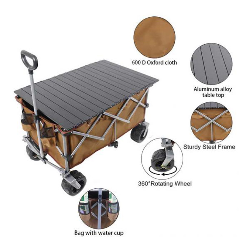 Carro de camping al aire libre plegable