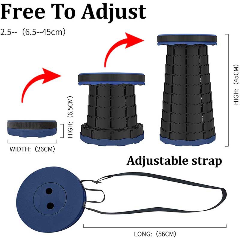 taburete telescópico portátil