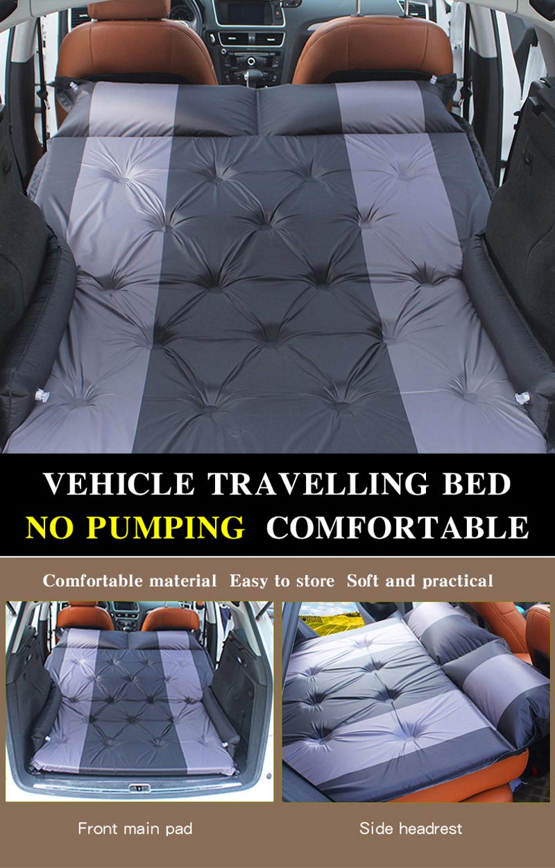 Cojín de dormir inflable para viajes en automóvil