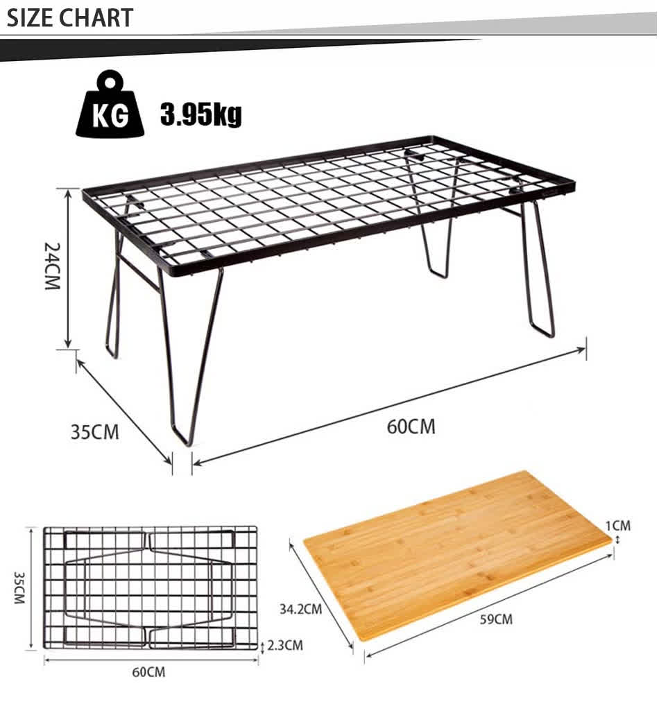 Mesa de picnic para barbacoa plegable