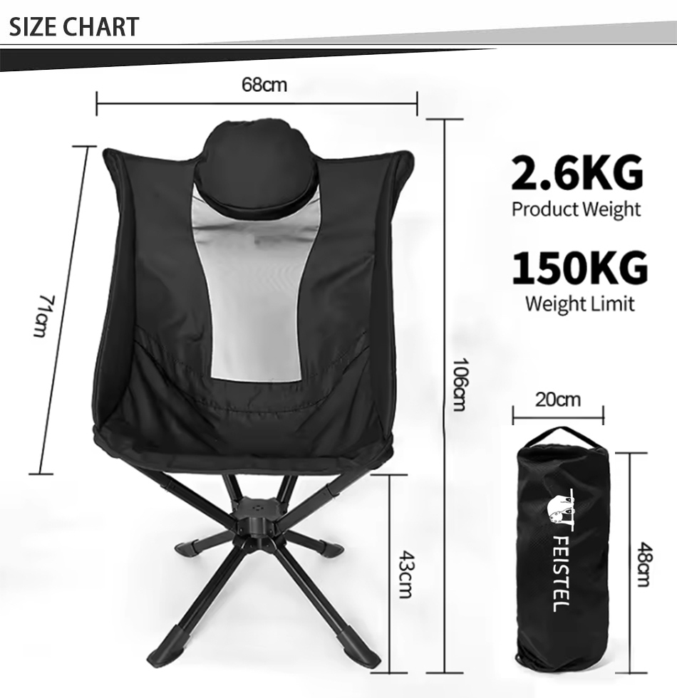 fabricante de sillas de camping reclinables