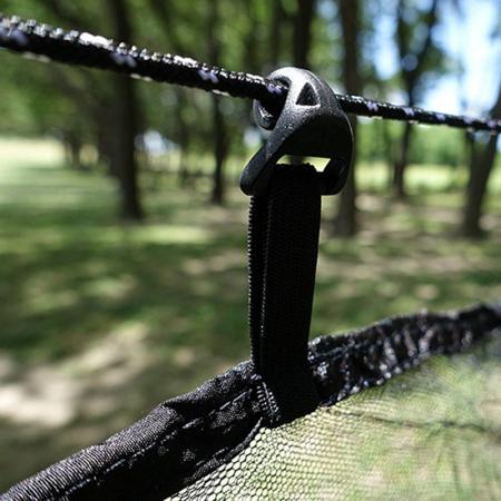 Protección de 360 ​​° Perfect Mesh Camping Hamaca Bug & Mosquito Net 