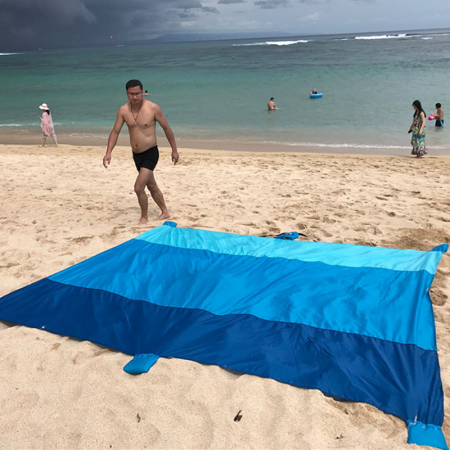 Manta de playa impermeable y plegable portátil plegable y plegable de Feistel 