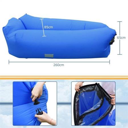 Ligero nuevo fácil inflar sofá de aire silla de sofá al aire libre 