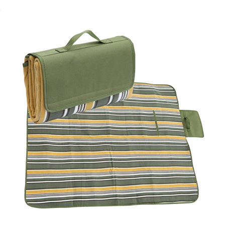 Estera de picnic, manta extra grande impermeable con tote para viajes de camping 