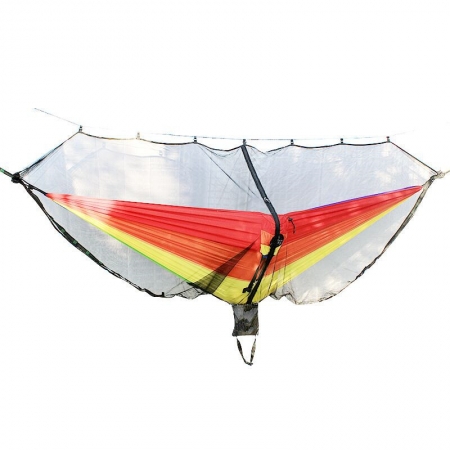 Red de mosquito de insecto de hamaca de tela de poliéster para protección de 360 ​​grados 