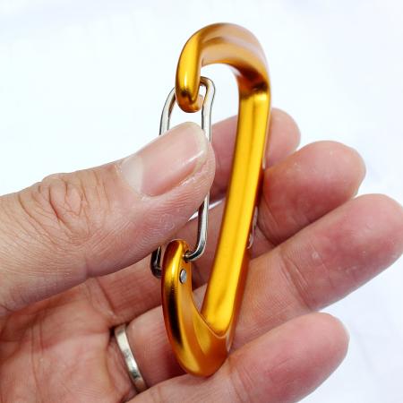 Gancho de aluminio del anillo D mosquetón de gancho para colgar 