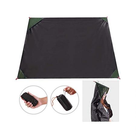 Manta de bolsillo, estera de picnic portátil al aire libre impermeable con bucles de esquina 
