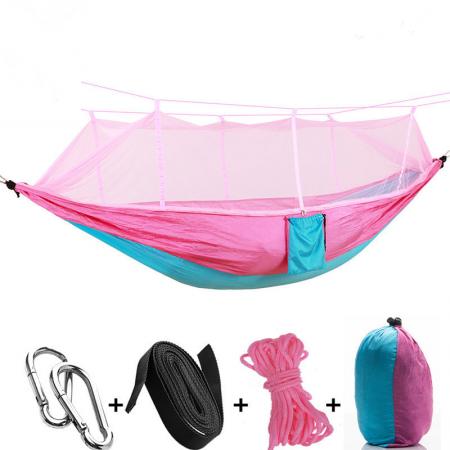 Doble 2 personas nylon mochila de viaje para acampar con mosquitera 
