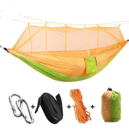 hamaca que acampa de nylon portátil ligera al aire libre con la red de mosquito 