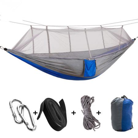 Doble 2 personas nylon mochila de viaje para acampar con mosquitera 