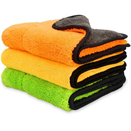 Toallas de felpa de secado rápido de toalla de microfibra para auto toalla de coche 
