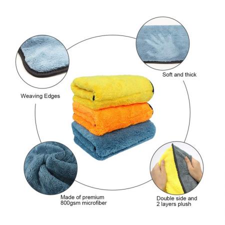 toalla de lavado de coches de microfibra logotipo personalizado toalla de lavado de coches de microfibra promocional 
