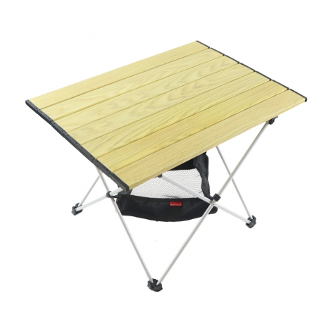 Mesa de camping plegable ligera ajustable en altura de aluminio mesa enrollable portátil para exteriores 