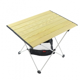 Mesa de camping plegable ligera ajustable en altura de aluminio mesa enrollable portátil para exteriores