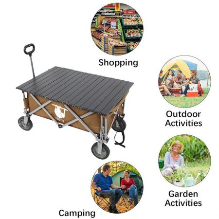 plegable plegable jardín al aire libre parque utilitario vagón picnic camping carro 