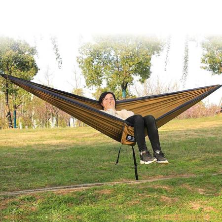 Amazon superventas hamaca para acampar al aire libre hamaca doble portátil con correa de árbol 