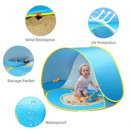 carpa de playa emergente compacta portátil para niños para bebé 