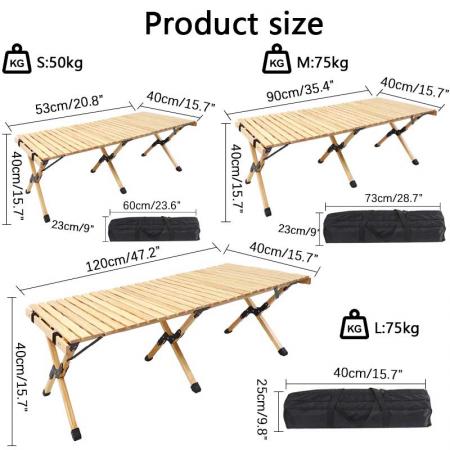mesa de camping plegable mesa de picnic plegable de madera para exteriores mesa de madera para campamento barbacoa picnic fiesta playa 