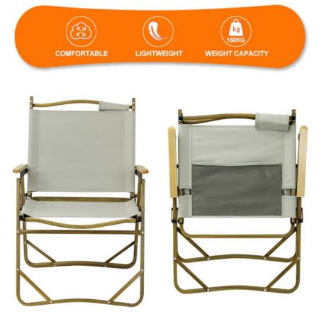 Silla de camping ligera, silla plegable de playa, silla portátil duradera 600D oxford 