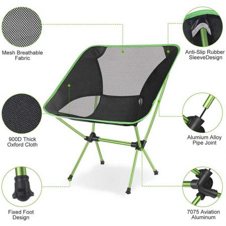 silla de playa portátil silla de playa para acampar al aire libre para pesca mochilero 