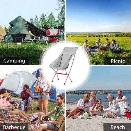 silla de playa de aluminio portátil para acampar plegable con bolsa de transporte silla de playa ultraligera duradera 
