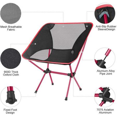 silla de playa plegable silla plegable al aire libre para acampar mochilero picnic playa 