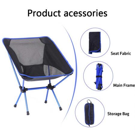 silla de salón plegable silla de campamento de playa plegable ligera con bolsa de transporte fácil de llevar 