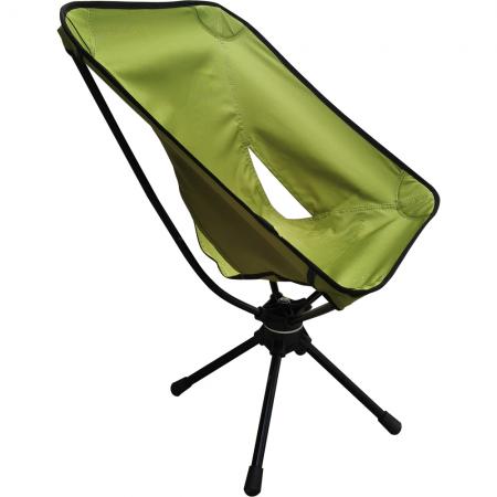 silla giratoria plegable de camping duradera con rotación de 360 grados 