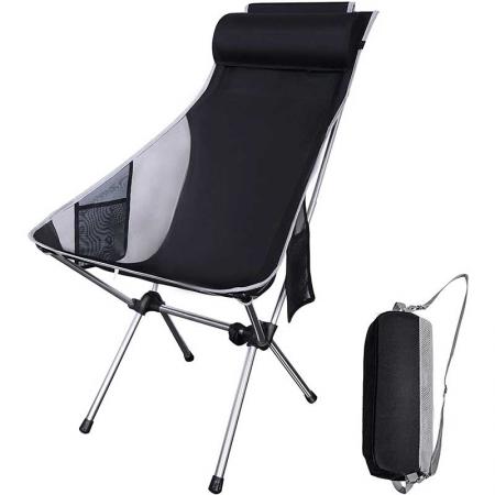 silla de camping plegable ultraligera de gran oferta , silla de mochilero portátil compacta - respaldo alto 