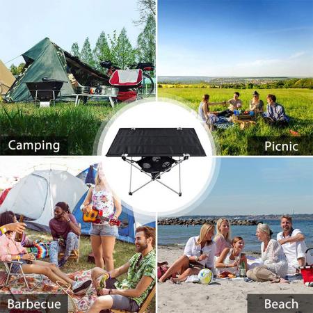 2022 nueva mesa de playa de camping de tela oxford barbacoa picnic mesa plegable para barbacoa picnic 