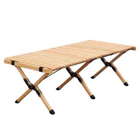 Mesa de madera para acampar, mesa de picnic plegable para exteriores, mesa de madera para campamento, barbacoa, fiesta de picnic, playa 