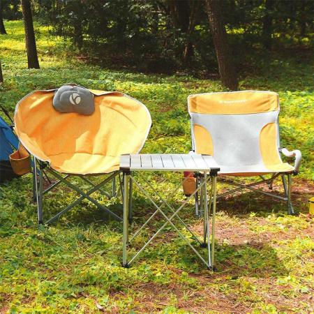 Mesa enrollable plegable portátil al por mayor para picnic/senderismo/camping 