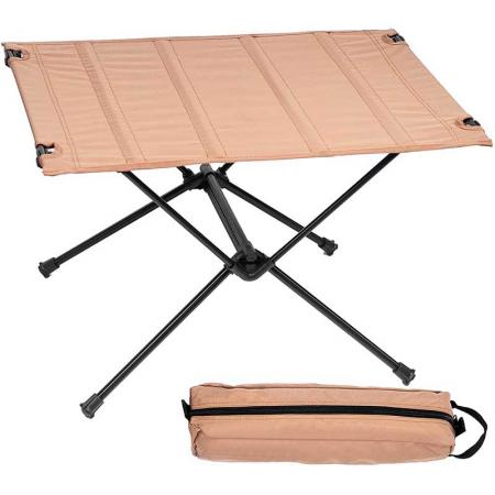 mesa de camping plegable portátil con bolsa de almacenamiento para pescar en la playa al aire libre picnic y senderismo 