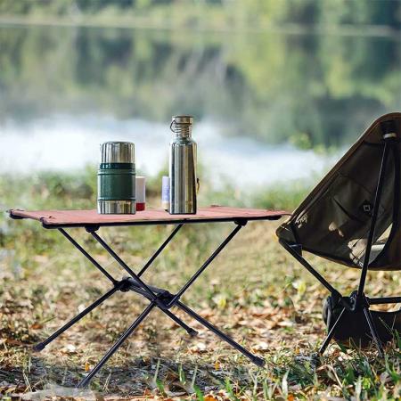 mesa de camping plegable portátil con bolsa de almacenamiento para pescar en la playa al aire libre picnic y senderismo 