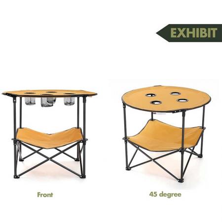 mesas mesa plegable portátil con 4 portabebidas y bolsa de almacenamiento picnic plegable para playa al aire libre 