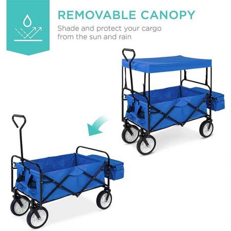 carro de camping plegable vagón de playa con portavasos para conciertos de camping eventos deportivos la playa 