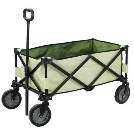 Carro de herramientas de jardín, plegable, plegable, para jardín al aire libre, vagón utilitario con bolsa de cubierta 