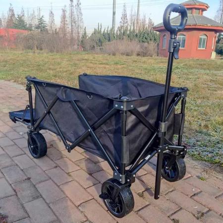 vagón carro camping pesca vagón plegable compacto sostiene equipo de pesca para actividades al aire libre 