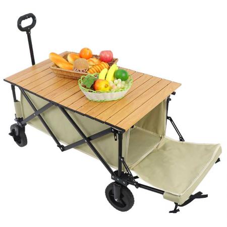Amazon Basics Garden Tool Collection - Vagón plegable para jardín al aire libre con funda 
