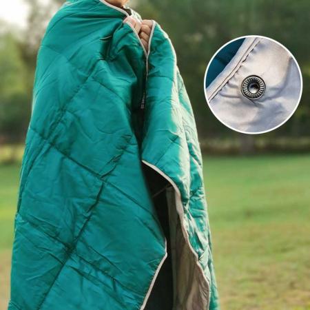 Manta plegable impermeable para acampar al aire libre, manta de plumón de nailon portátil para acampar al aire libre 