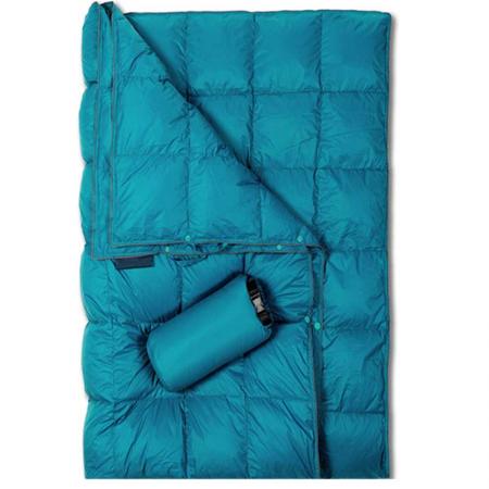 Manta ultraligera plegable impermeable para acampar al aire libre, manta de plumón de nailon portátil 