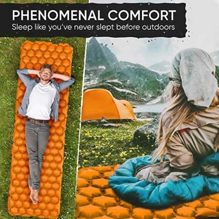 colchoneta para dormir colchoneta ultraligera para acampar mochilero senderismo ligero compacto colchón de aire para acampar 