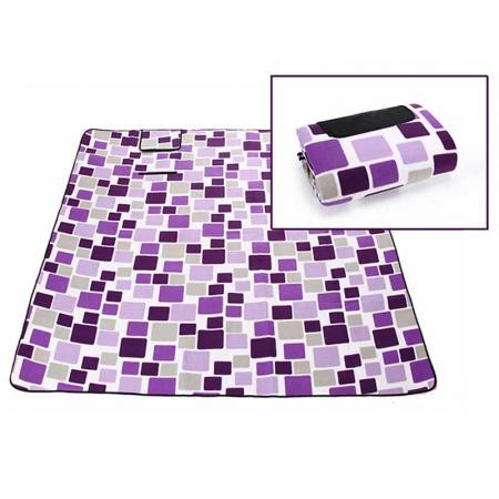Manta de picnic de lujo con diseño de tres capas, manta de picnic plegable de tela para exteriores, impermeable personalizada 