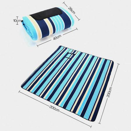 Manta de picnic de lujo con diseño de tres capas, manta de picnic plegable de tela para exteriores, impermeable personalizada 