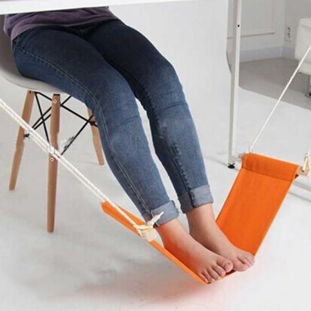 Hamaca de pie ajustable portátil reposapiés mini debajo del escritorio reposapiés hamaca para oficina en casa 