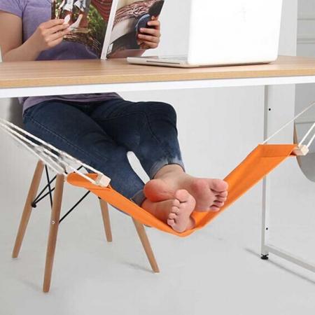Hamaca de pie ajustable portátil reposapiés mini debajo del escritorio reposapiés hamaca para oficina en casa 