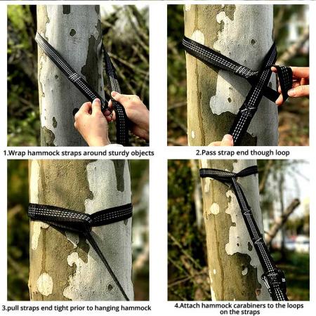 correas de árbol 2000+ LB resistencia a la rotura 100% poliéster no elástico 